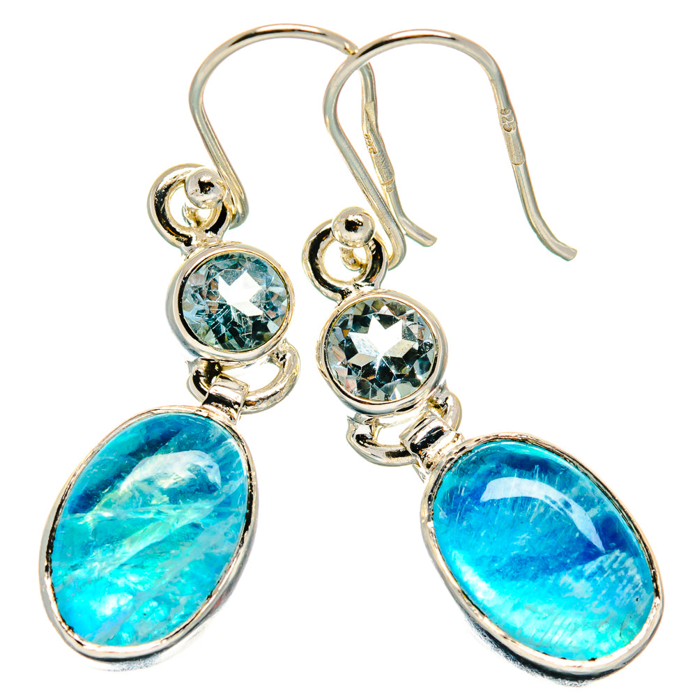 Rainbow Moonstone Earrings handcrafted by Ana Silver Co - EARR425022