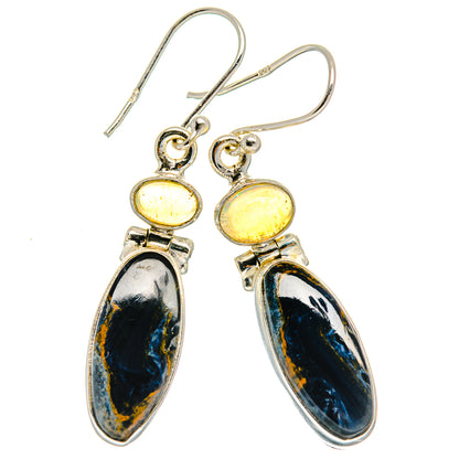 Pietersite Earrings handcrafted by Ana Silver Co - EARR425023 - Photo 2