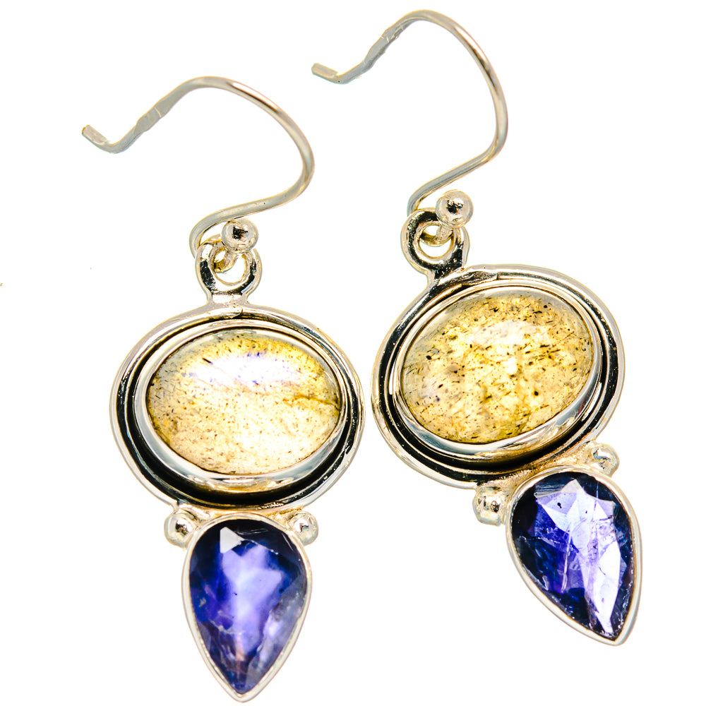 Labradorite Earrings handcrafted by Ana Silver Co - EARR425028 - Photo 2
