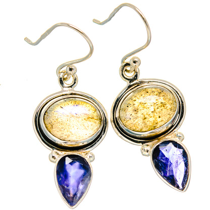 Labradorite Earrings handcrafted by Ana Silver Co - EARR425028 - Photo 2