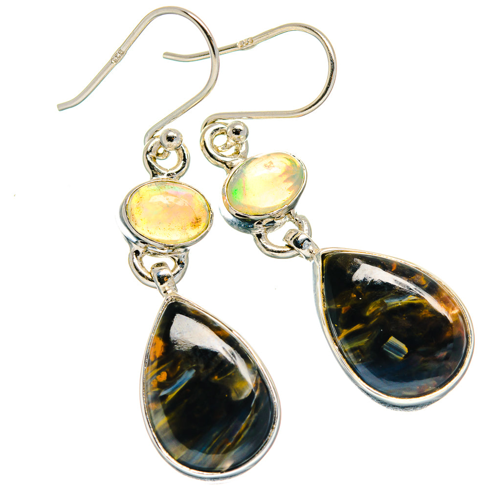 Pietersite Earrings handcrafted by Ana Silver Co - EARR425034 - Photo 2