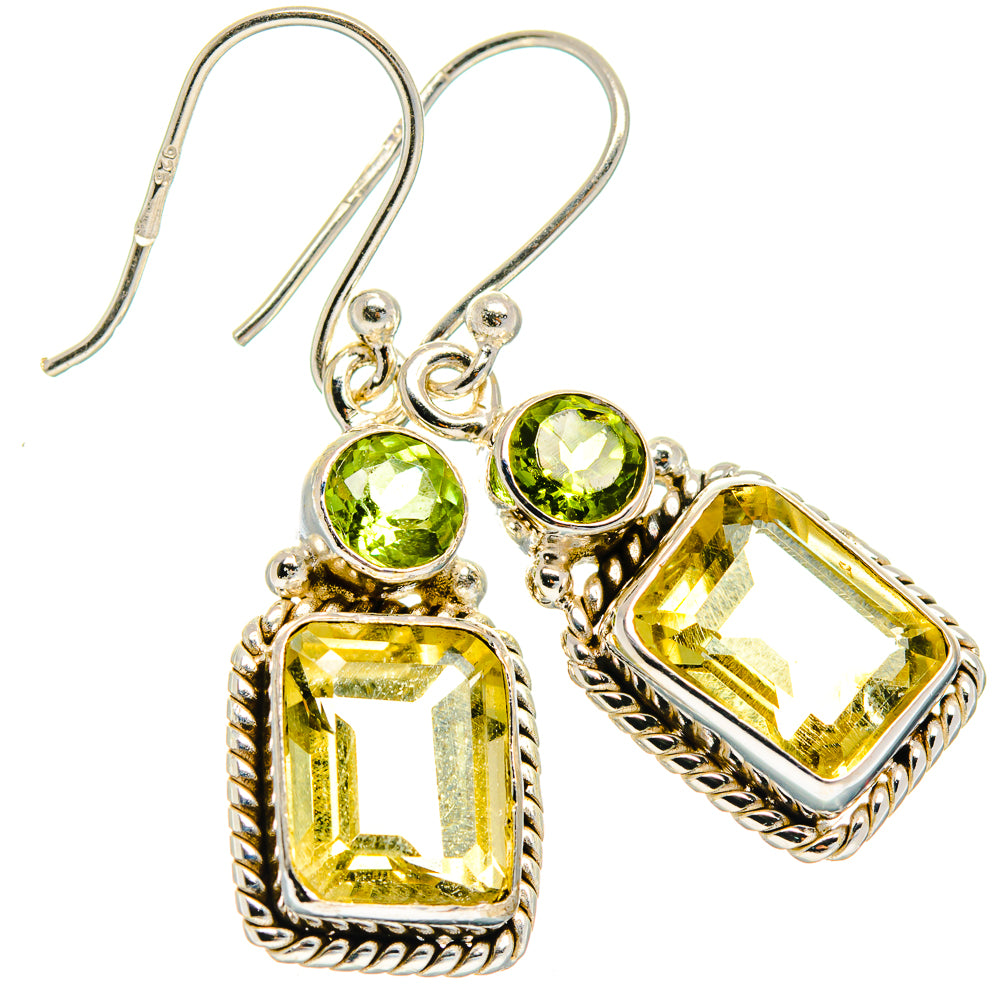Citrine Earrings handcrafted by Ana Silver Co - EARR425036 - Photo 2