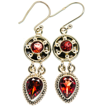Garnet Earrings handcrafted by Ana Silver Co - EARR425040