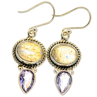 Labradorite Earrings handcrafted by Ana Silver Co - EARR425043 - Photo 2
