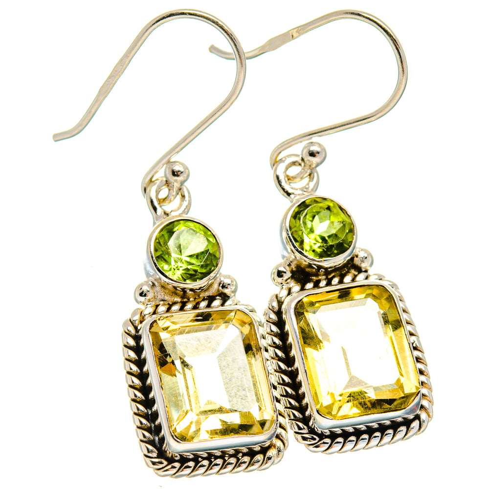 Citrine Earrings handcrafted by Ana Silver Co - EARR425048 - Photo 2