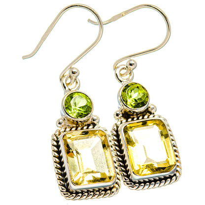 Citrine Earrings handcrafted by Ana Silver Co - EARR425048 - Photo 2