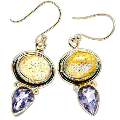 Labradorite Earrings handcrafted by Ana Silver Co - EARR425049 - Photo 2