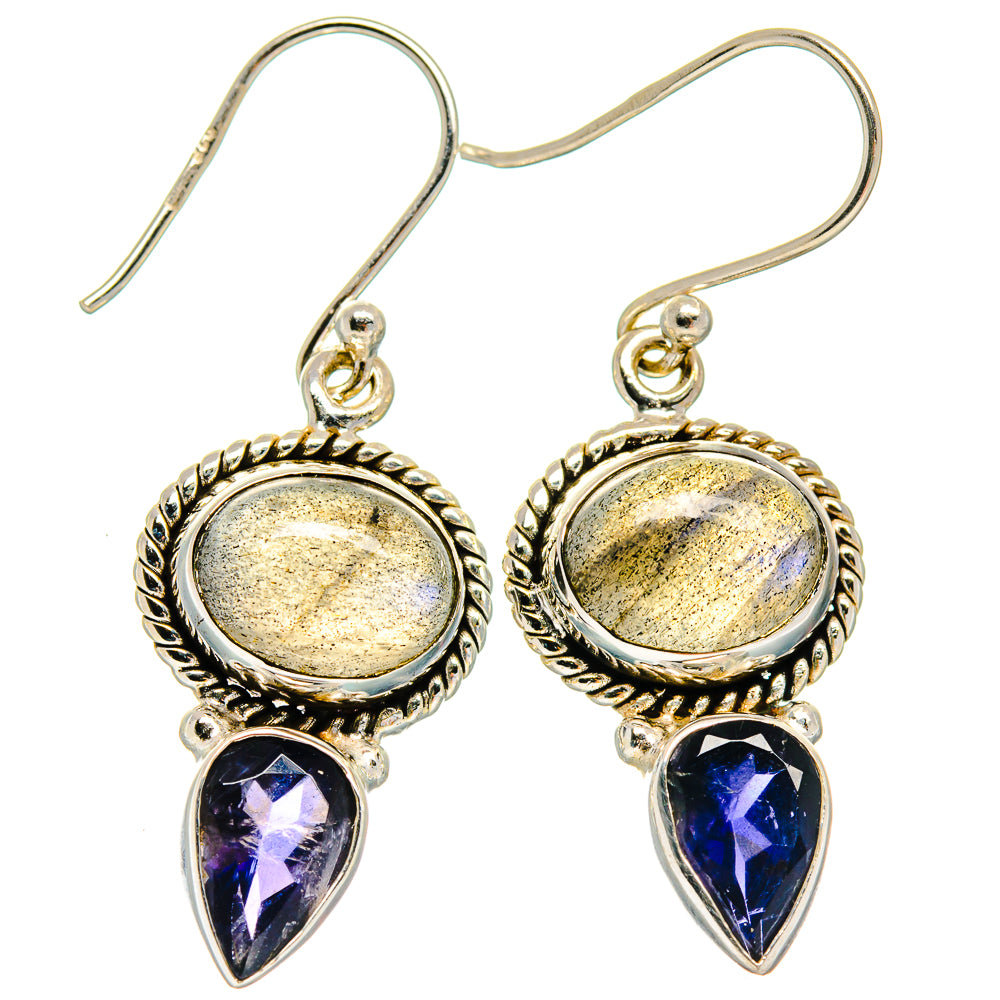 Labradorite Earrings handcrafted by Ana Silver Co - EARR425055 - Photo 2