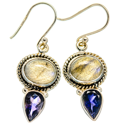 Labradorite Earrings handcrafted by Ana Silver Co - EARR425055 - Photo 2