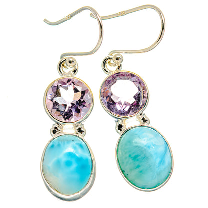 Larimar Earrings handcrafted by Ana Silver Co - EARR425063 - Photo 2