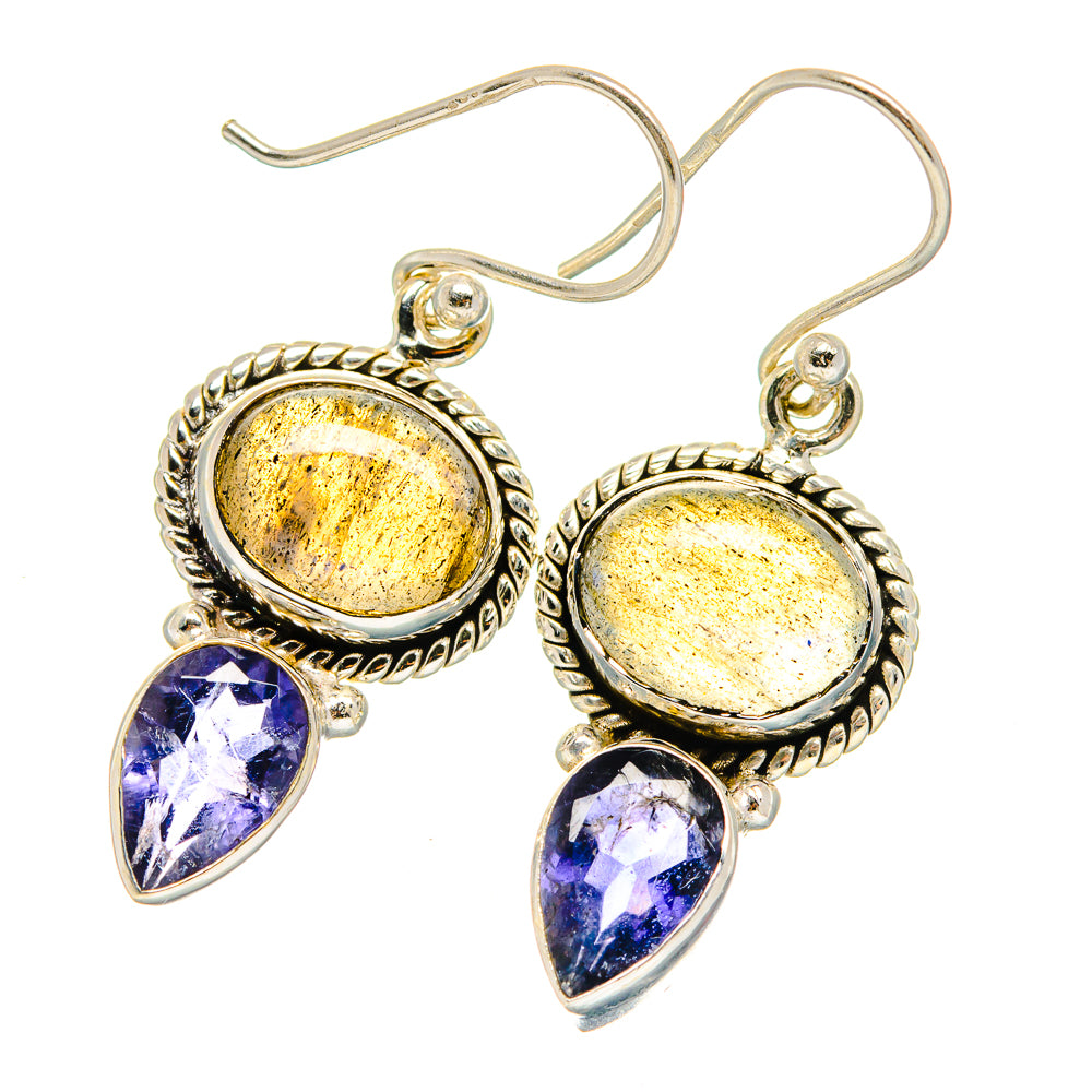 Labradorite Earrings handcrafted by Ana Silver Co - EARR425072 - Photo 2