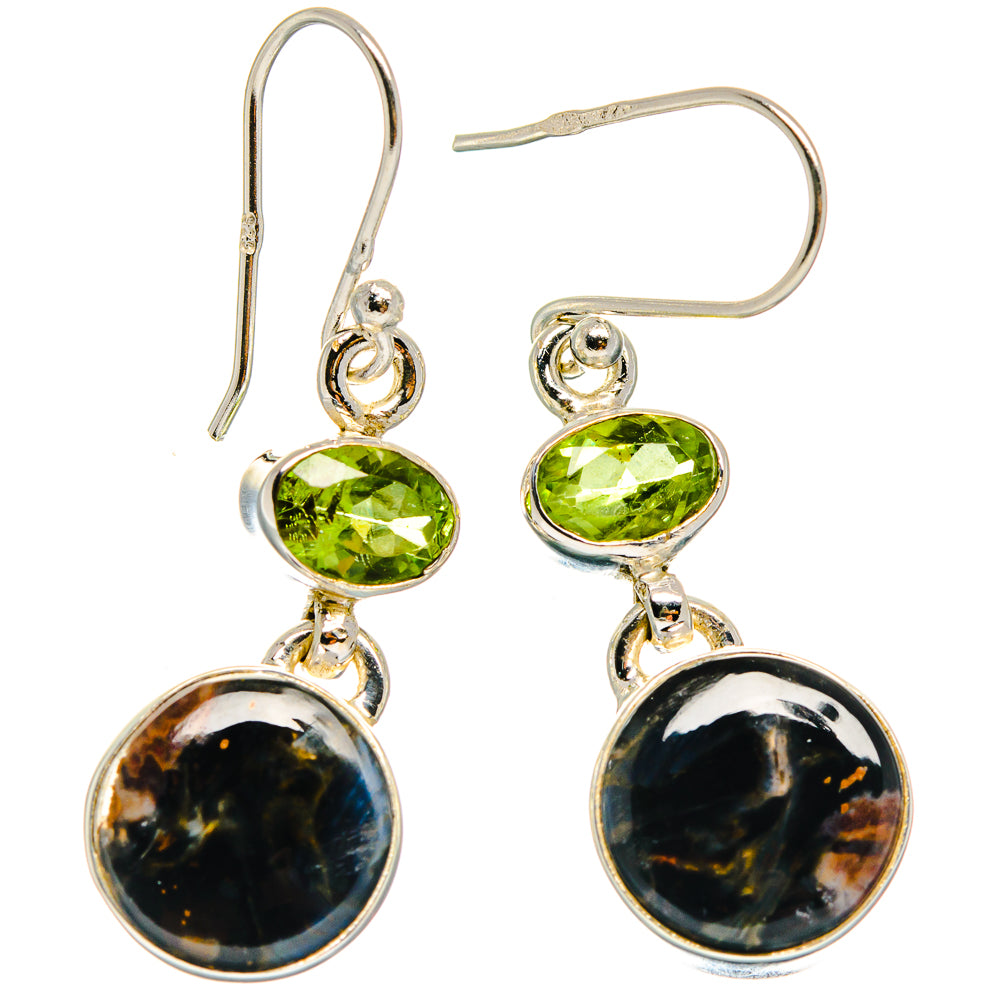 Pietersite Earrings handcrafted by Ana Silver Co - EARR425079 - Photo 2