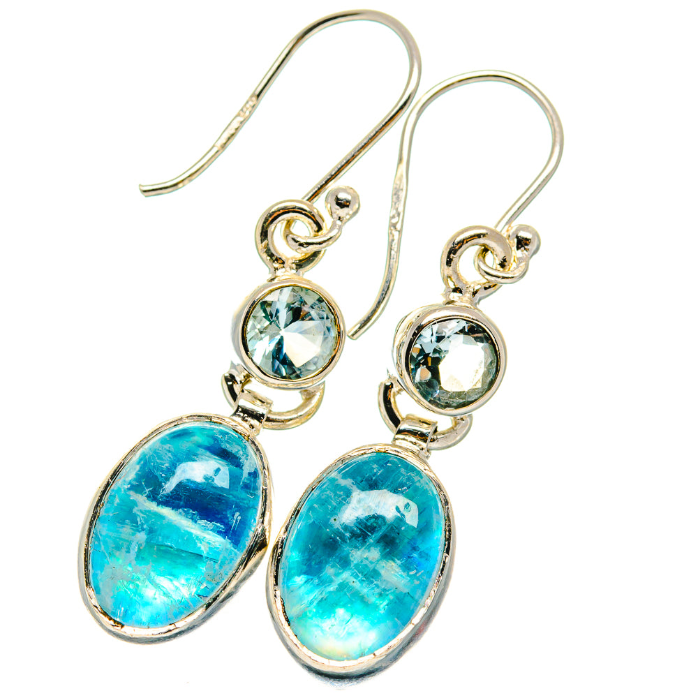 Rainbow Moonstone Earrings handcrafted by Ana Silver Co - EARR425089 - Photo 2
