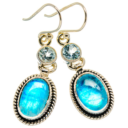 Rainbow Moonstone Earrings handcrafted by Ana Silver Co - EARR425091 - Photo 2