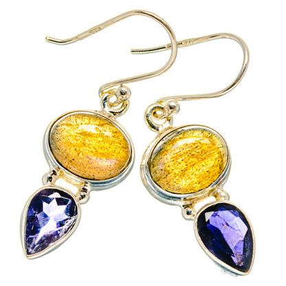 Labradorite Earrings handcrafted by Ana Silver Co - EARR425108 - Photo 2