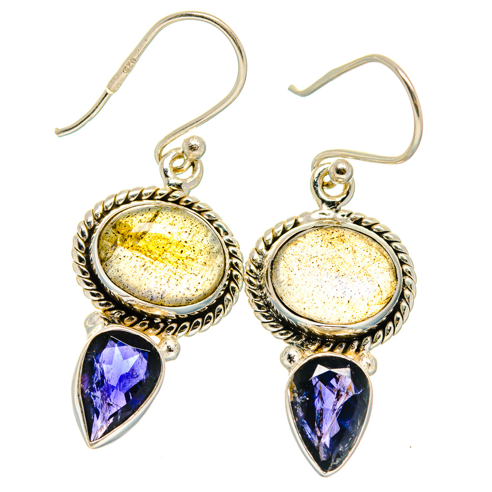 Labradorite Earrings handcrafted by Ana Silver Co - EARR425112 - Photo 2