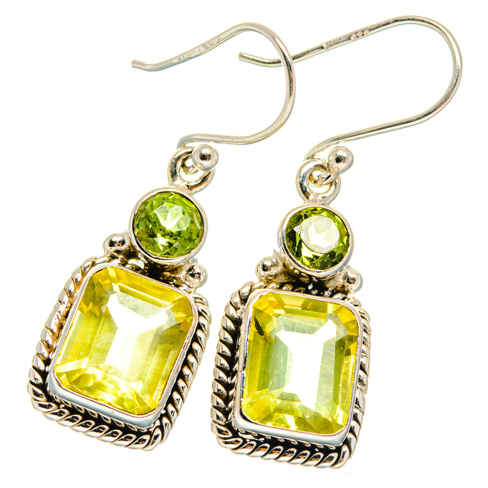 Citrine Earrings handcrafted by Ana Silver Co - EARR425118 - Photo 2
