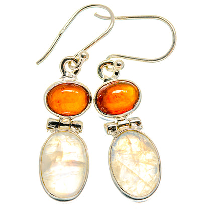 Rainbow Moonstone Earrings handcrafted by Ana Silver Co - EARR425120 - Photo 2
