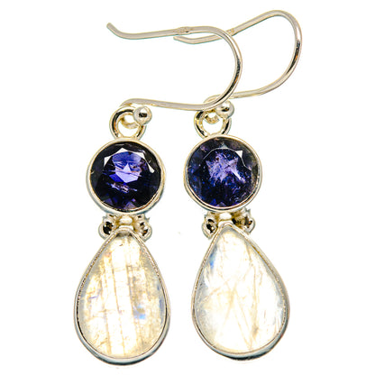 Rainbow Moonstone Earrings handcrafted by Ana Silver Co - EARR425126 - Photo 2