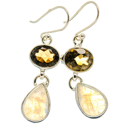 Rainbow Moonstone Earrings handcrafted by Ana Silver Co - EARR425131 - Photo 2