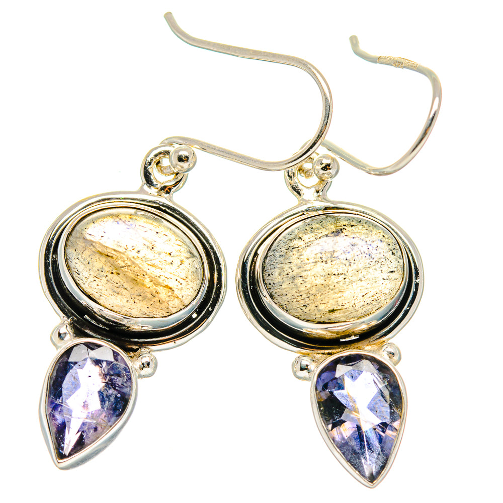 Labradorite Earrings handcrafted by Ana Silver Co - EARR425135 - Photo 2