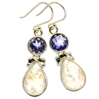 Rainbow Moonstone Earrings handcrafted by Ana Silver Co - EARR425139 - Photo 2