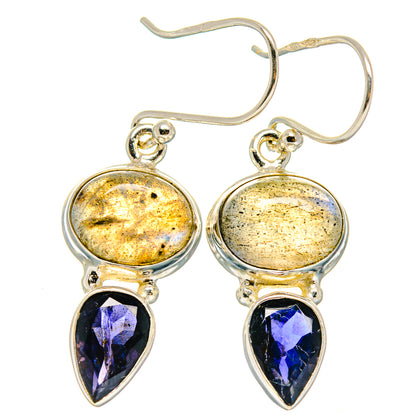 Labradorite Earrings handcrafted by Ana Silver Co - EARR425140 - Photo 2