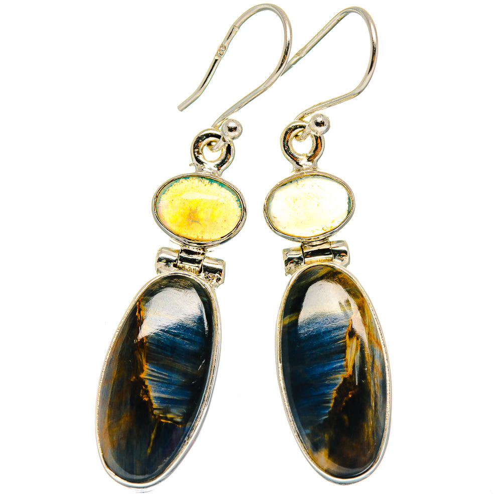 Pietersite Earrings handcrafted by Ana Silver Co - EARR425145 - Photo 2
