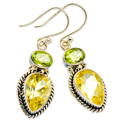 Citrine Earrings handcrafted by Ana Silver Co - EARR425149 - Photo 2