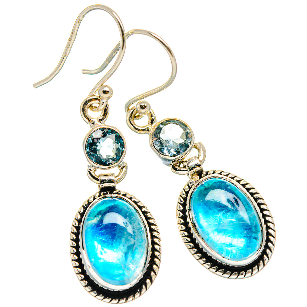 Rainbow Moonstone Earrings handcrafted by Ana Silver Co - EARR425151 - Photo 2