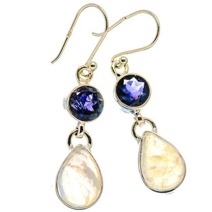 Rainbow Moonstone Earrings handcrafted by Ana Silver Co - EARR425156 - Photo 2