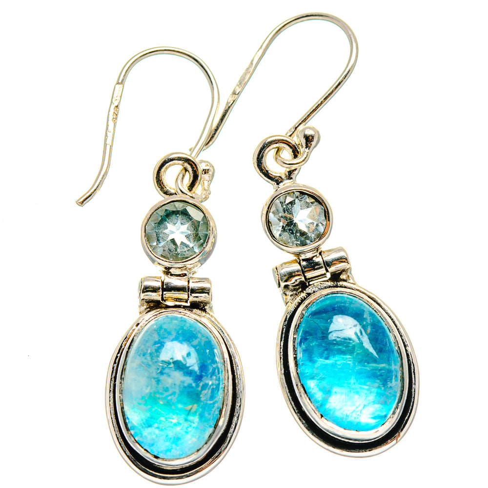 Rainbow Moonstone Earrings handcrafted by Ana Silver Co - EARR425157 - Photo 2
