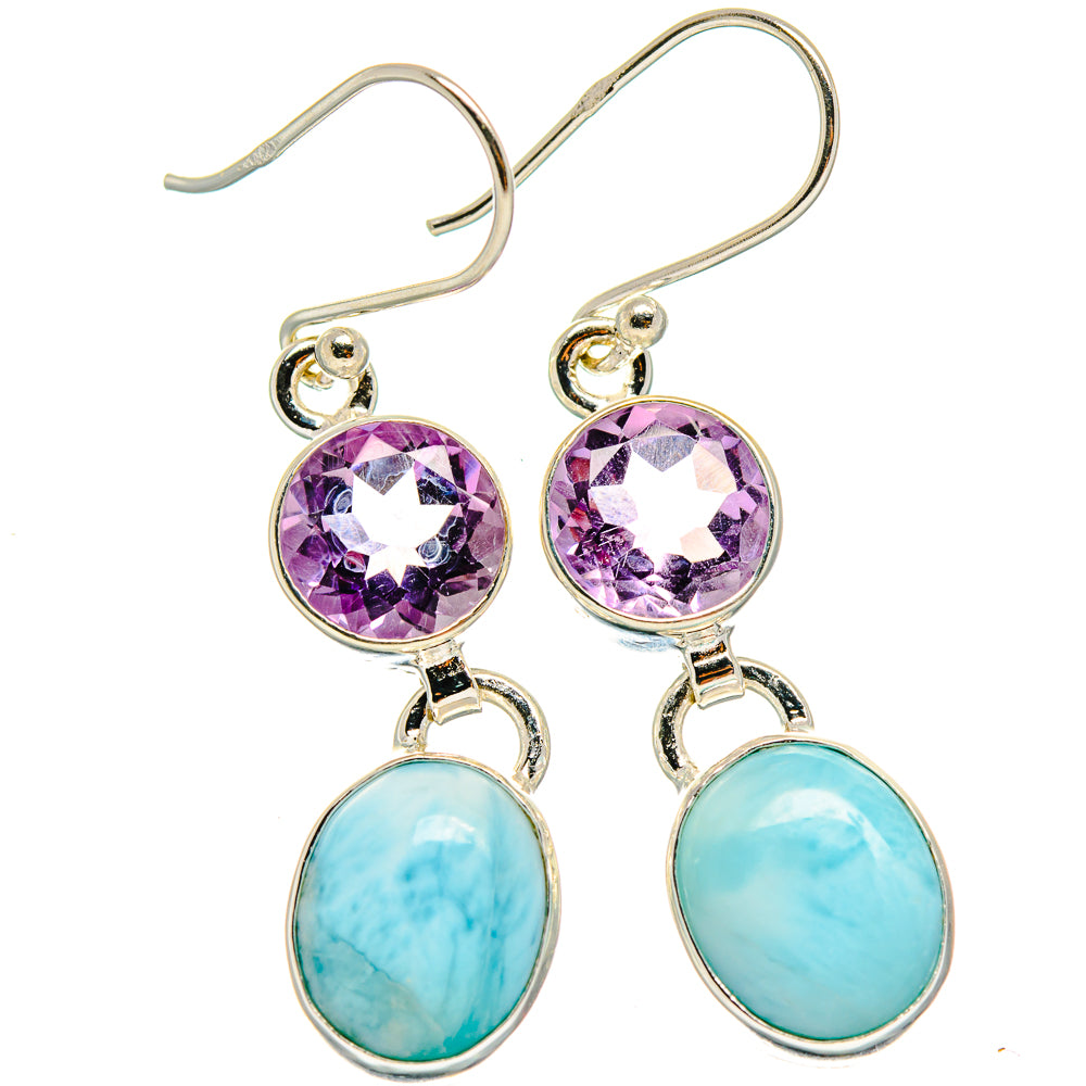 Larimar Earrings handcrafted by Ana Silver Co - EARR425159 - Photo 2
