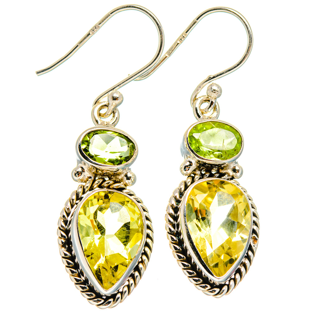 Citrine Earrings handcrafted by Ana Silver Co - EARR425165 - Photo 2