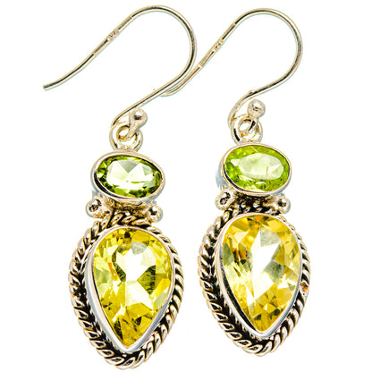 Citrine Earrings handcrafted by Ana Silver Co - EARR425165 - Photo 2