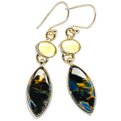Pietersite Earrings handcrafted by Ana Silver Co - EARR425174 - Photo 2
