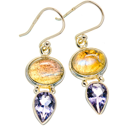 Labradorite Earrings handcrafted by Ana Silver Co - EARR425180 - Photo 2