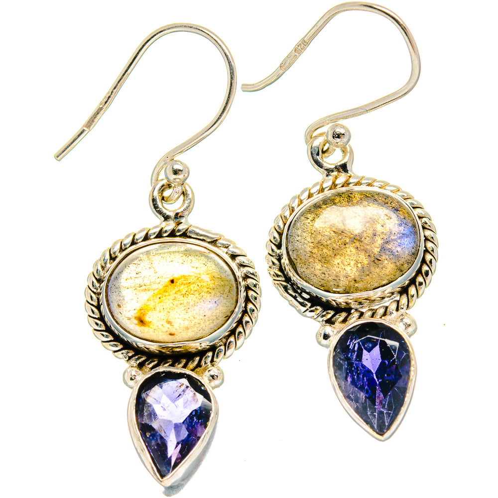 Labradorite Earrings handcrafted by Ana Silver Co - EARR425189 - Photo 2