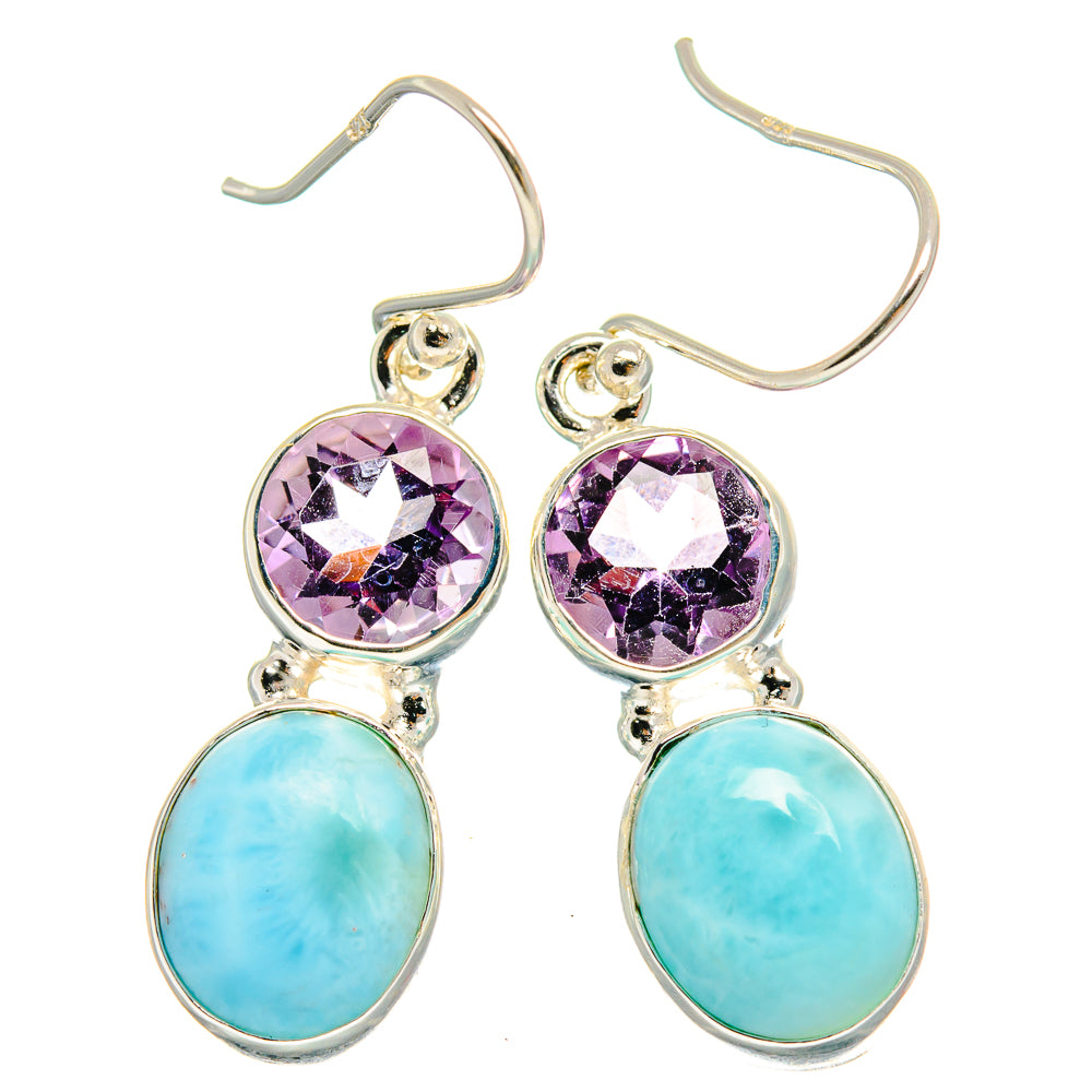 Larimar Earrings handcrafted by Ana Silver Co - EARR425199 - Photo 2