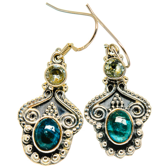 Blue Tourmaline Earrings handcrafted by Ana Silver Co - EARR425212 - Photo 2