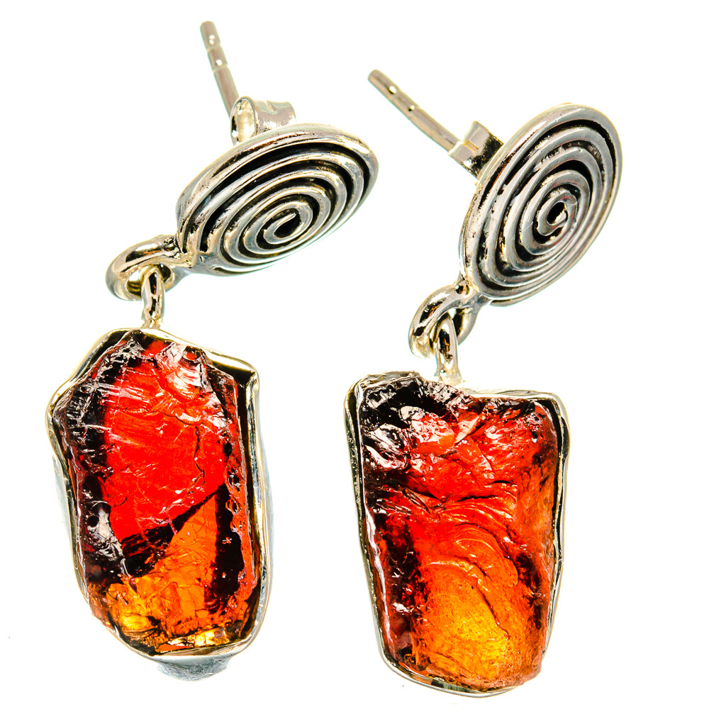 Garnet Earrings handcrafted by Ana Silver Co - EARR425215 - Photo 2