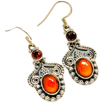 Garnet Earrings handcrafted by Ana Silver Co - EARR425218 - Photo 2