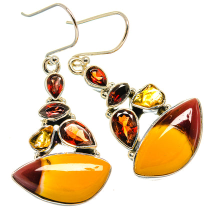 Mookaite Earrings handcrafted by Ana Silver Co - EARR425221 - Photo 2