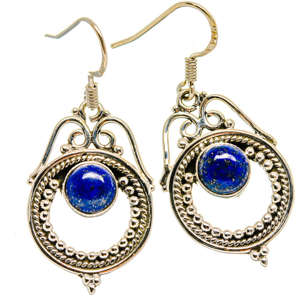 Lapis Lazuli Earrings handcrafted by Ana Silver Co - EARR425226 - Photo 2