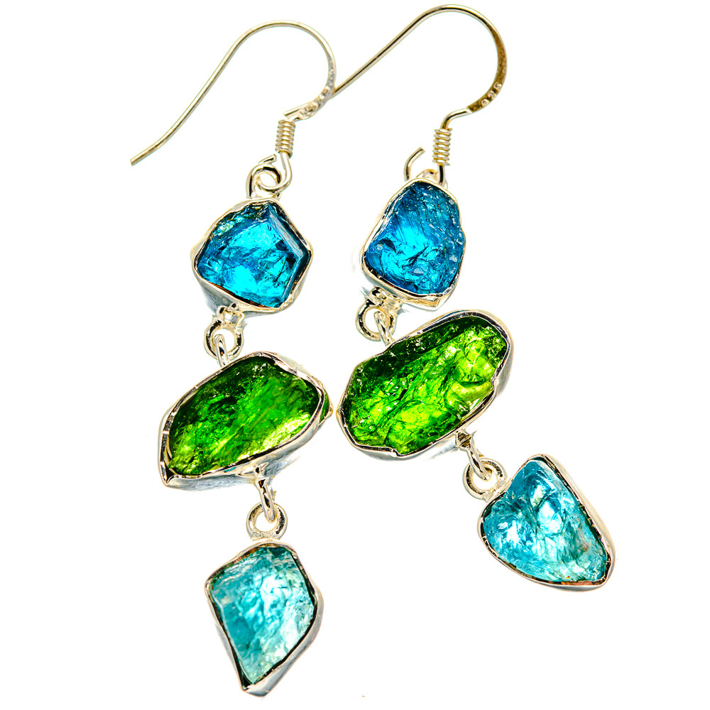 Chrome Diopside Earrings handcrafted by Ana Silver Co - EARR425236 - Photo 2