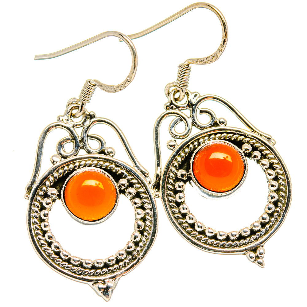Carnelian Earrings handcrafted by Ana Silver Co - EARR425237 - Photo 2