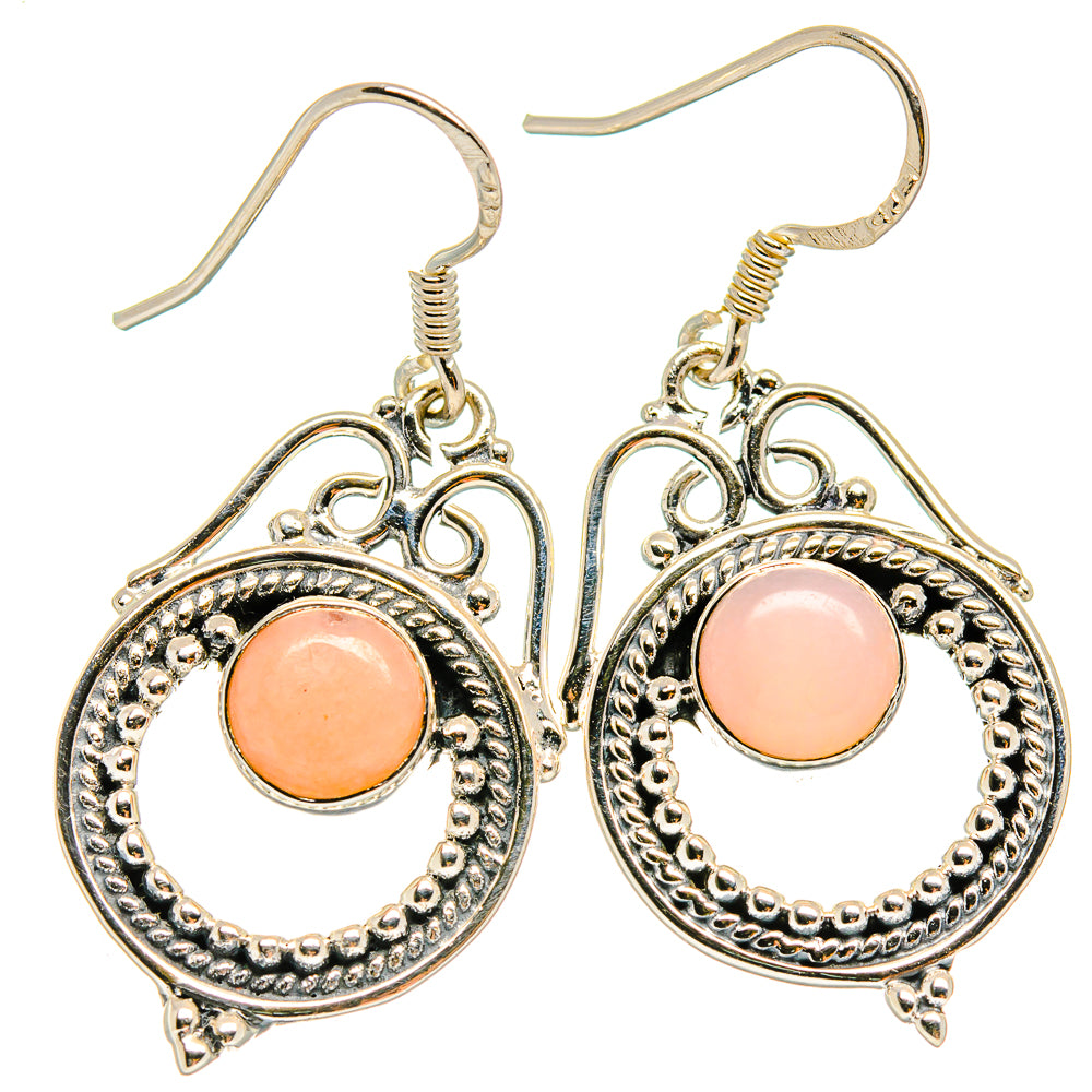 Pink Opal Earrings handcrafted by Ana Silver Co - EARR425238 - Photo 2