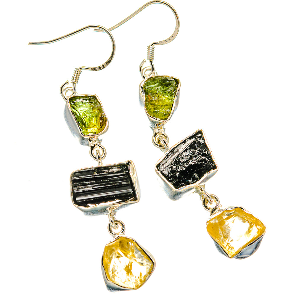 Tektite Earrings handcrafted by Ana Silver Co - EARR425241 - Photo 2