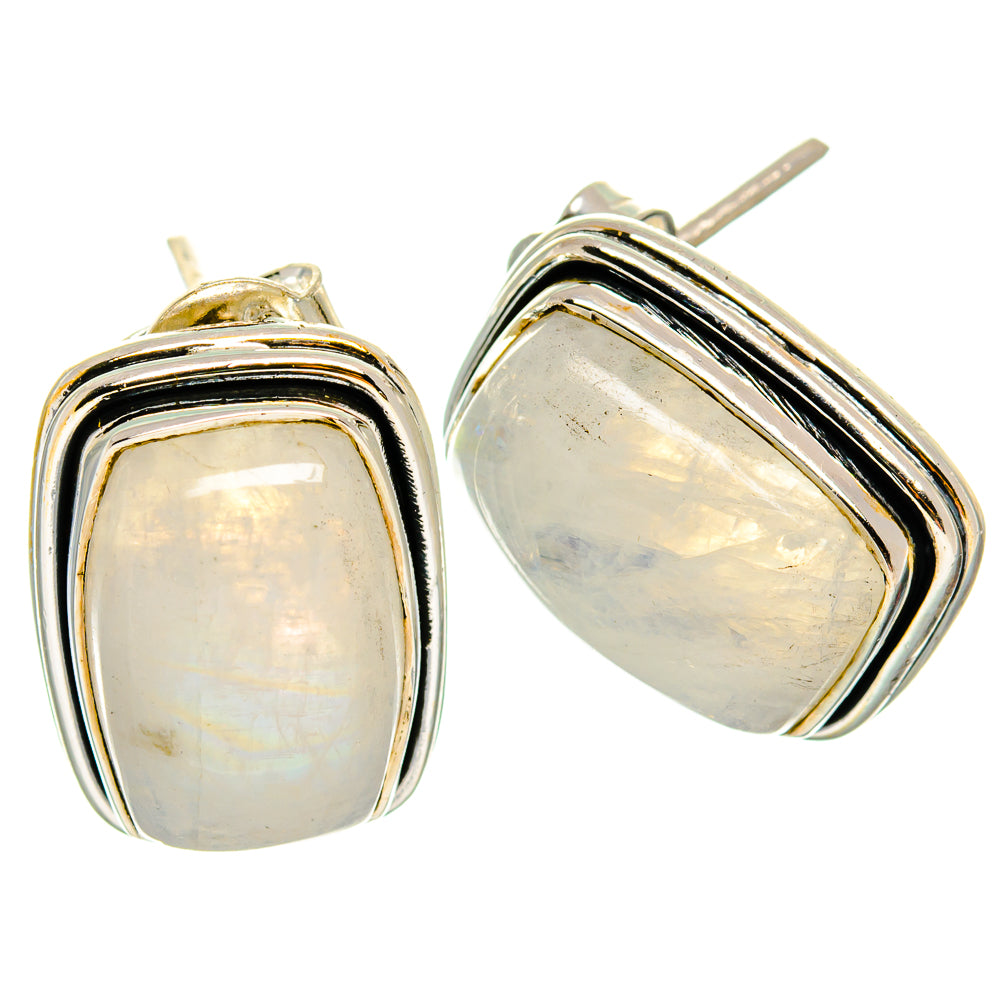 Rainbow Moonstone Earrings handcrafted by Ana Silver Co - EARR425244 - Photo 2