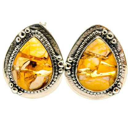 Brecciated Mookaite Earrings handcrafted by Ana Silver Co - EARR425247 - Photo 2